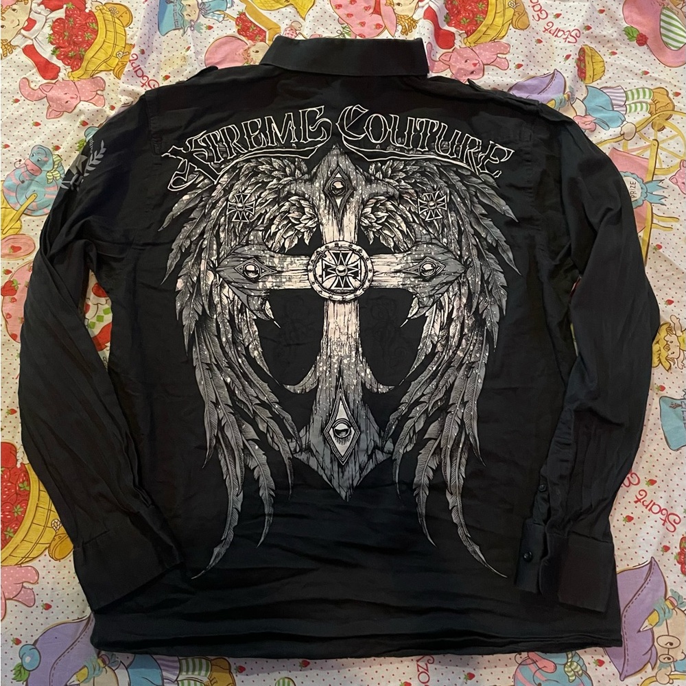 Black and Silver Graphic Shirt